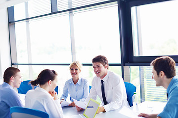 Image showing business people in a meeting at office