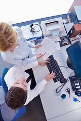 Image showing business people in a meeting at office