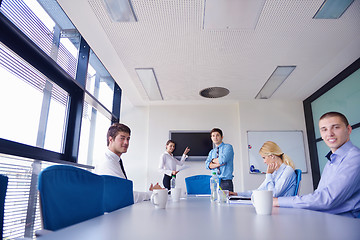 Image showing business people in a meeting at office