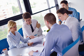 Image showing business people in a meeting at office