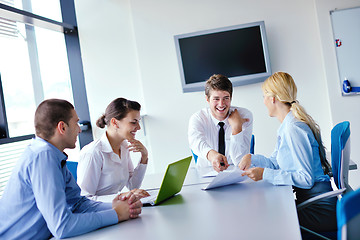 Image showing business people in a meeting at office