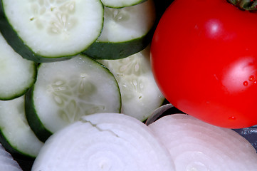 Image showing sliced vegetables