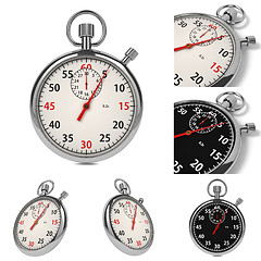 Image showing Stopwatch Set on White Background.