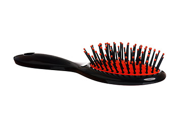 Image showing Black hairbrush