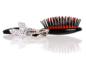 Image showing Black hairbrush