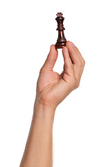 Image showing Hand with chess