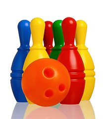 Image showing Toy bowling