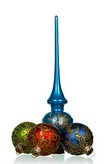 Image showing Set of baubles