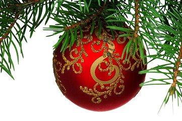 Image showing Christmas baubles