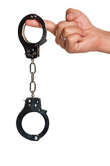 Image showing Hand with handcuffs