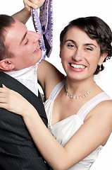 Image showing Bride and groom