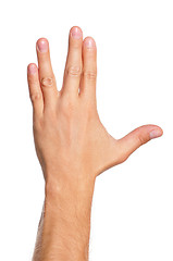 Image showing Man hand