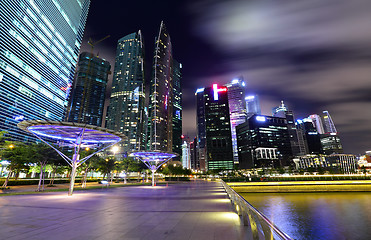 Image showing Singapore City at dusk