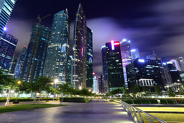 Image showing Singapore city at night