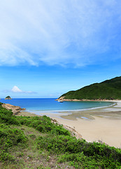 Image showing Sai Wan beach in Hong Kong