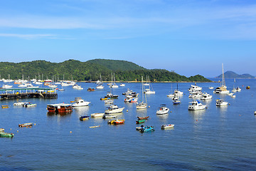 Image showing yacht in bay