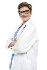 Image showing Friendly smiling female doctor