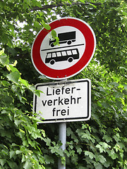 Image showing German street sign