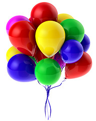 Image showing Flying balloons