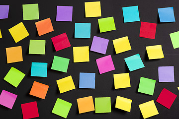 Image showing Colored paper notes