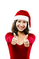 Image showing Santa Woman