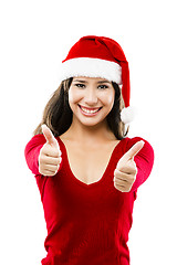 Image showing Santa Woman