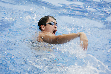 Image showing Incorrect hand posture for swimming