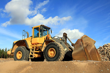 Image showing Wheel Loader at Sandpit