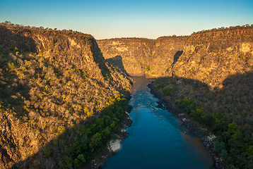 Image showing Zambezi river gorge