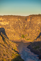 Image showing Zambezi river gorge
