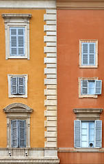 Image showing Beautiful old windows in Rome (Italy)