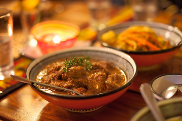 Image showing Traditional African lamb chunks