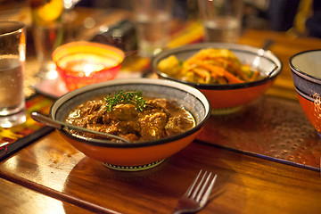 Image showing Traditional African lamb chunks