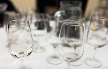 Image showing Glasses at a wine tasting