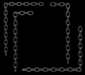 Image showing metal chain frame borders