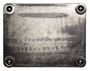 Image showing Metal plate