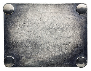 Image showing Metal plate