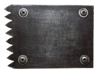 Image showing Metal plate