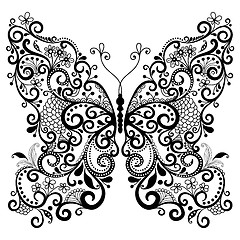 Image showing Decorative fantasy butterfly