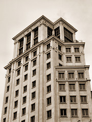 Image showing Barcelona building in sepia