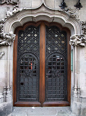 Image showing Old beautiful door