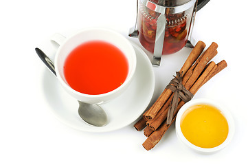 Image showing berries  tea