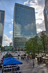 Image showing LONDON - SEP 27:Workers in Canary Wharf September 27, 2012 in Lo