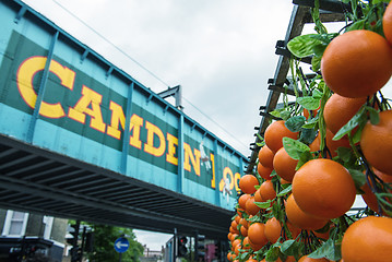 Image showing Famous Camden Market in London