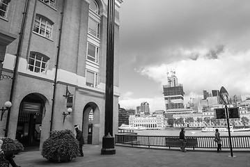 Image showing City of London with Thames river in Autumn