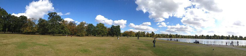 Image showing Hyde Park panoramic view in London