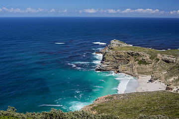 Image showing The coast at Cape Point in South Africa