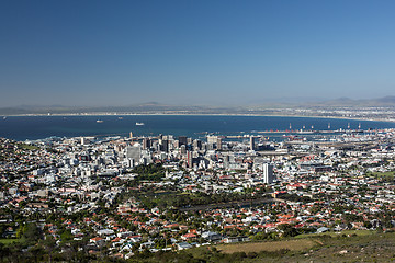 Image showing Aerial view of Cape Town