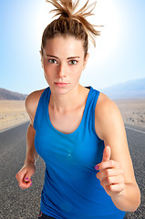 Image showing Woman Running