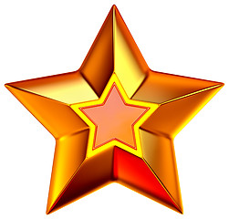 Image showing shiny gold star